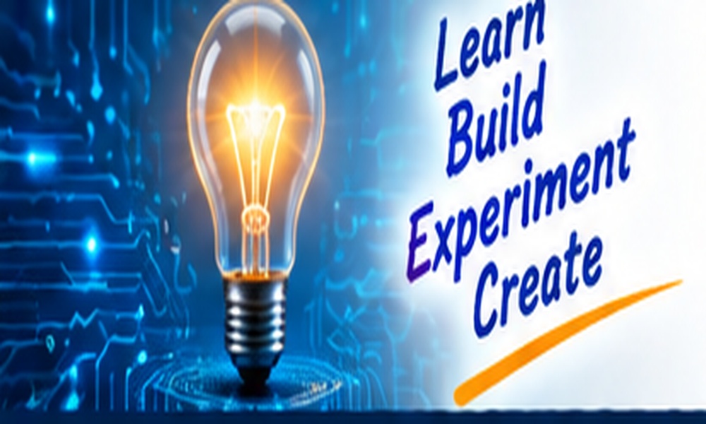 Electricity and electronics learning concept